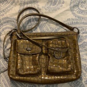 Brighton Crocodile embossed design crossbody